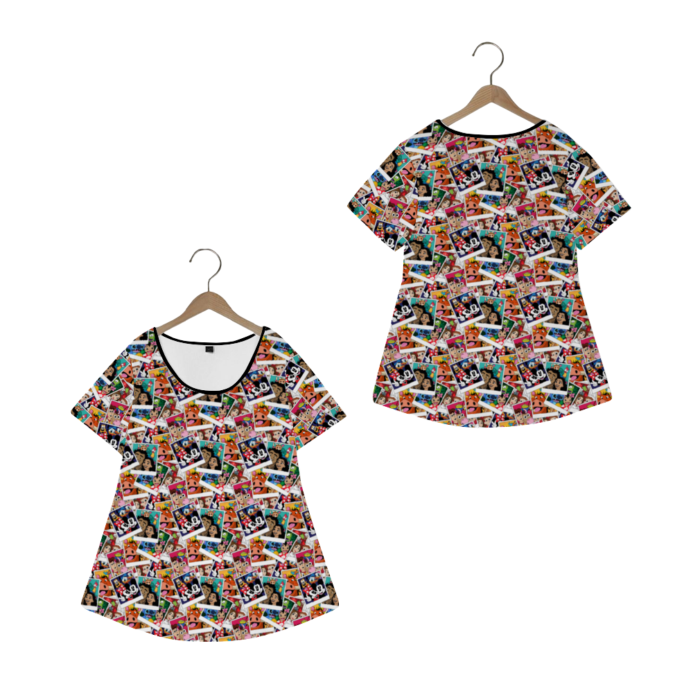 Selfies Women's Crew Neck Loose Tunic