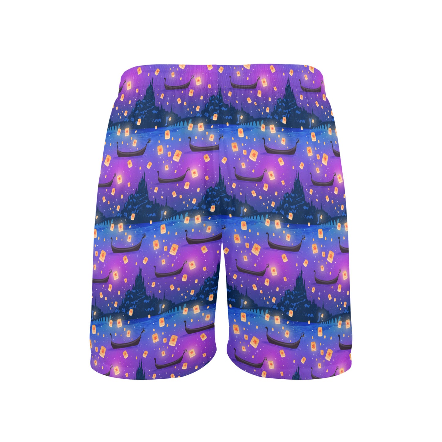 Disney Tangled Rapunzel Floating Lanterns Men's Swim Trunks Swimsuit