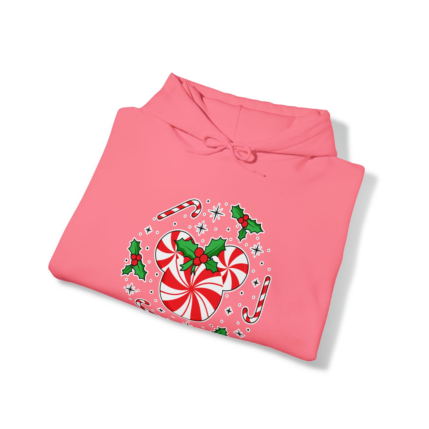 Peppermint Candy Bow Unisex Hooded Sweatshirt