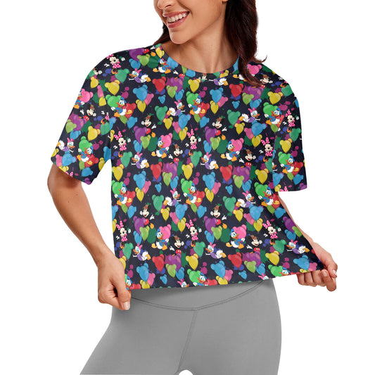 Character Balloons Women's Cropped T-shirt