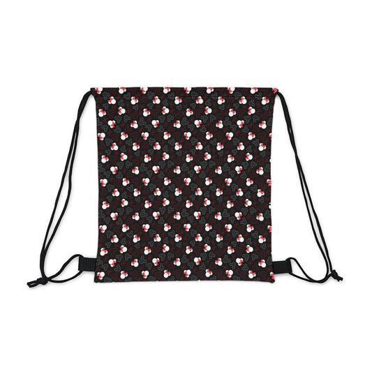 Mickey And Minnie Dots Drawstring Bag