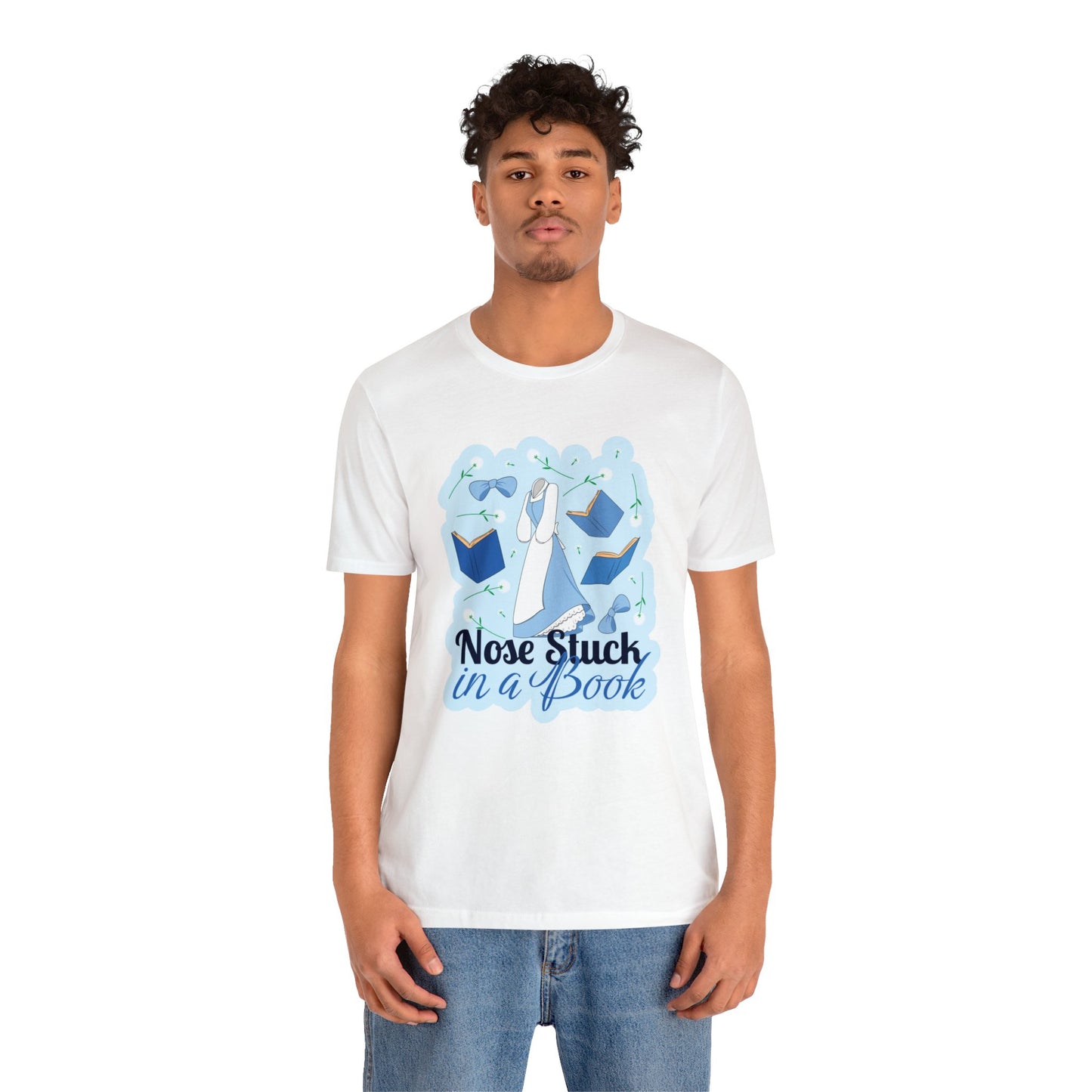 Nose Stuck In A Book Unisex Graphic Tee