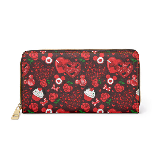 Valentines Day Candy Zipper Wallet