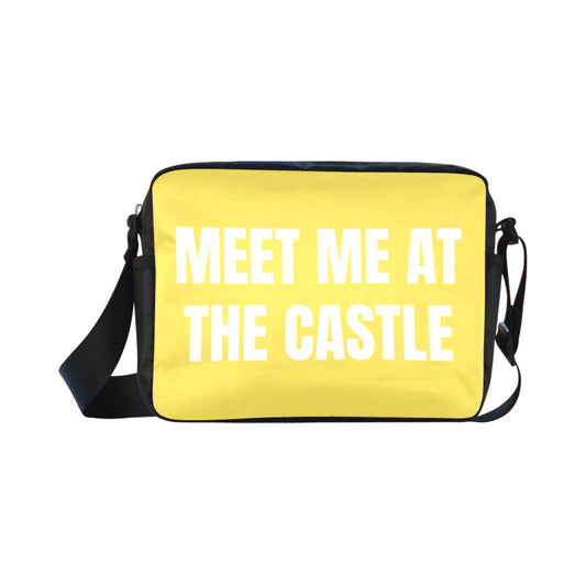 Meet Me At The Castle Yellow Classic Cross-body Nylon Bag