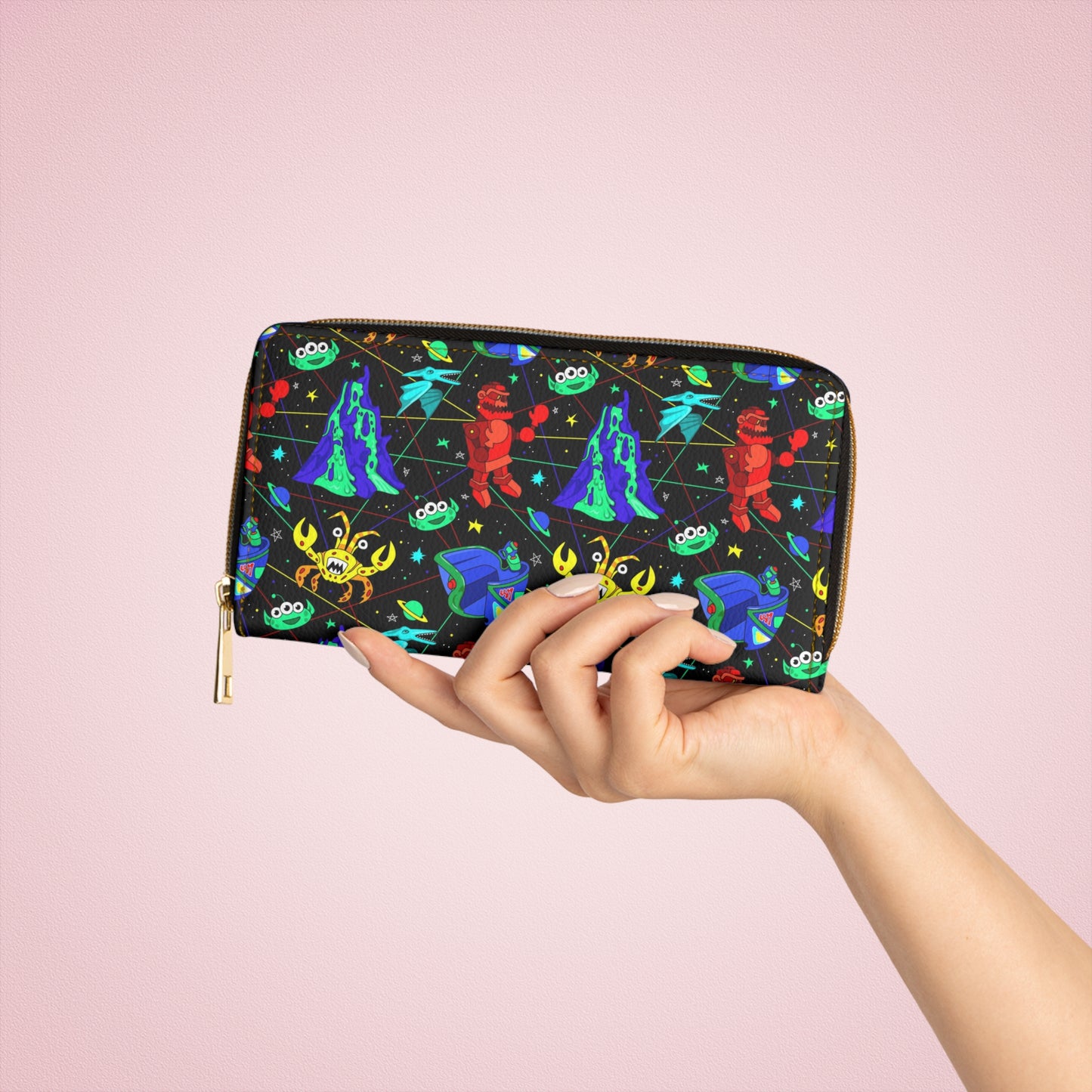 Space Ranger Spin Zipper Wallet - Ambrie