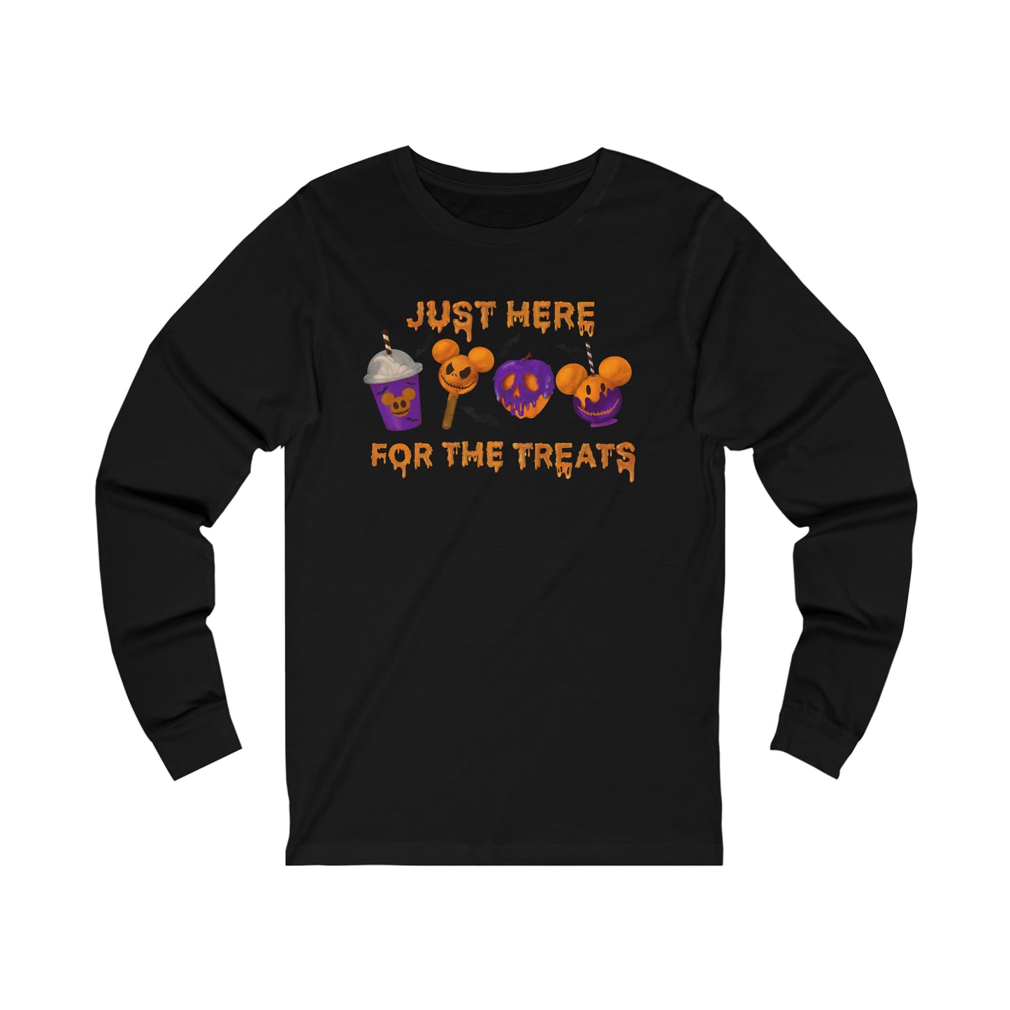 Just Here For The Treats Unisex Long Sleeve Graphic Tee