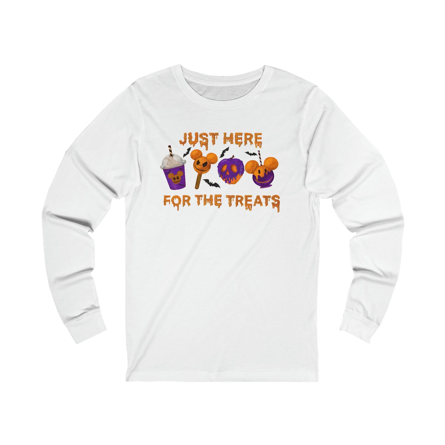 Just Here For The Treats Unisex Long Sleeve Graphic Tee