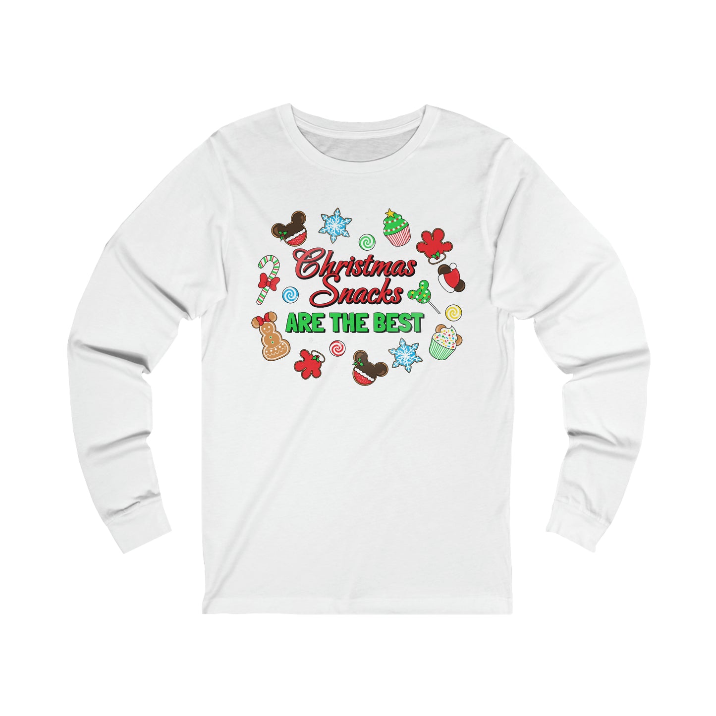 Christmas Snacks Are The Best Unisex Long Sleeve Graphic Tee