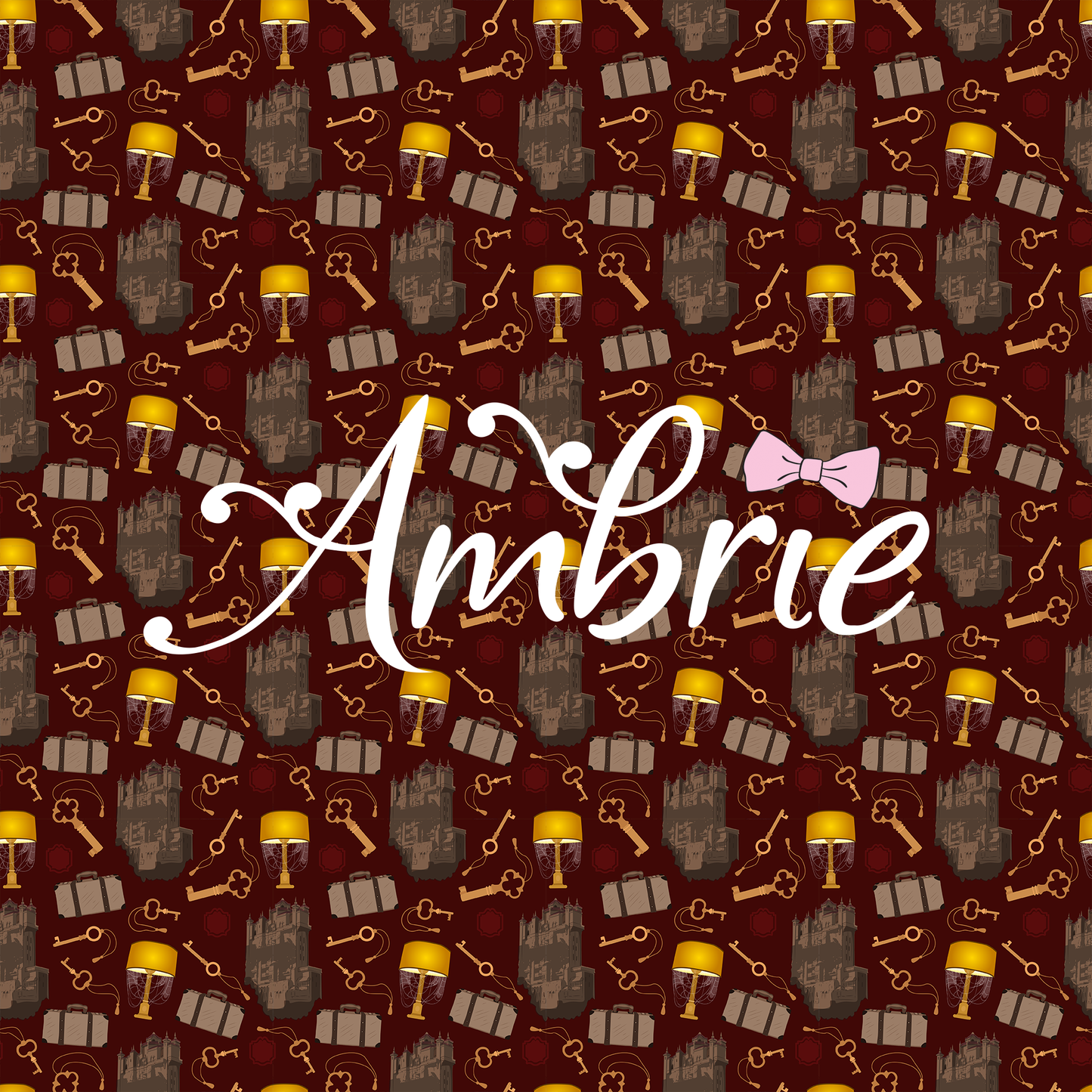 Tower Of Terror Seamless Pattern, Magical Cartoon Seamless pattern, Fabric Sublimation