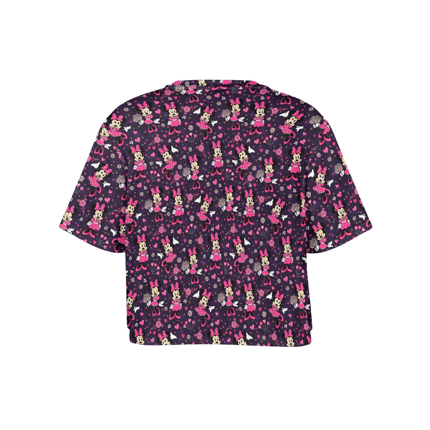 Pink Minnie Women's Cropped T-shirt