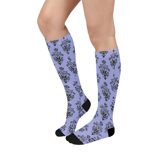 Haunted Mansion Wallpaper Over-The-Calf Socks