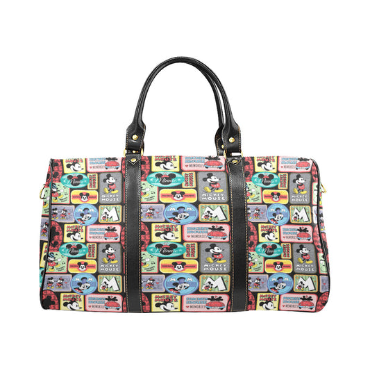 Mickey Stickers Waterproof Luggage Travel Bag