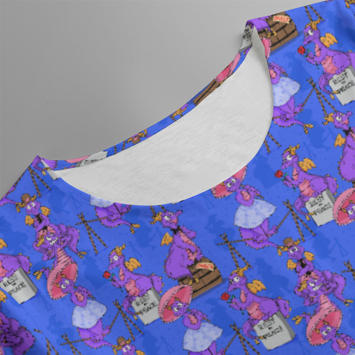 Haunted Mansion Figment Women's Swing Dress With Short Sleeve
