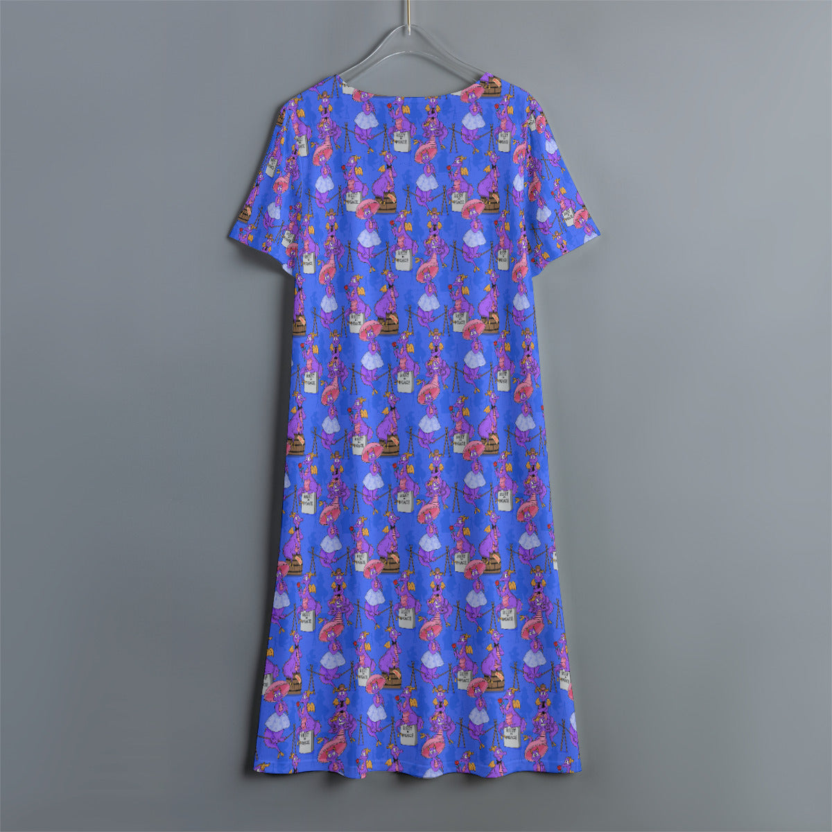 Haunted Mansion Figment Women's Swing Dress With Short Sleeve