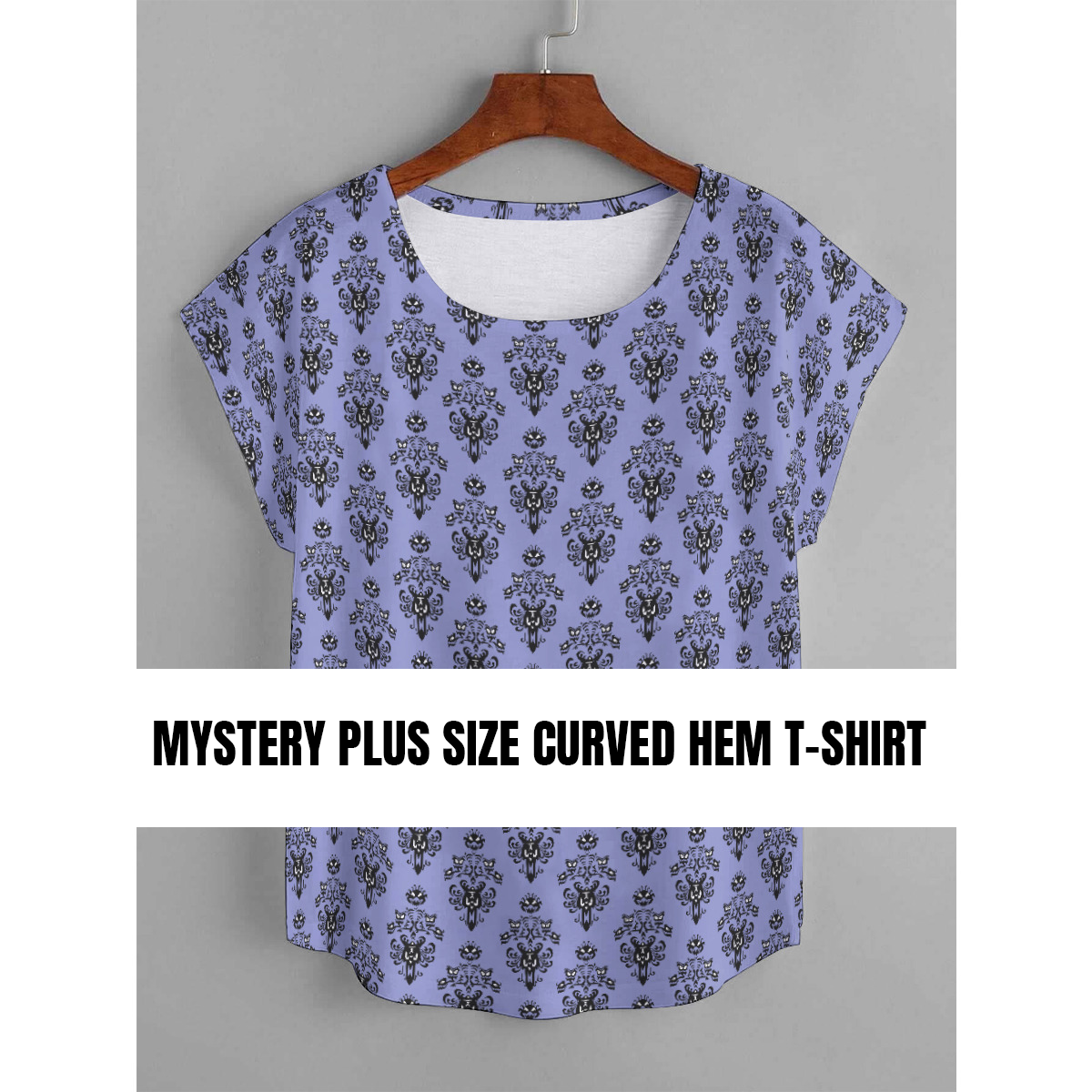 Mystery Plus Size Women's Curved Hem T-shirt
