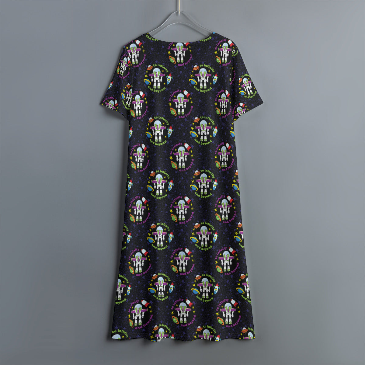To Infinity And Beyond Women's Swing Dress With Short Sleeve