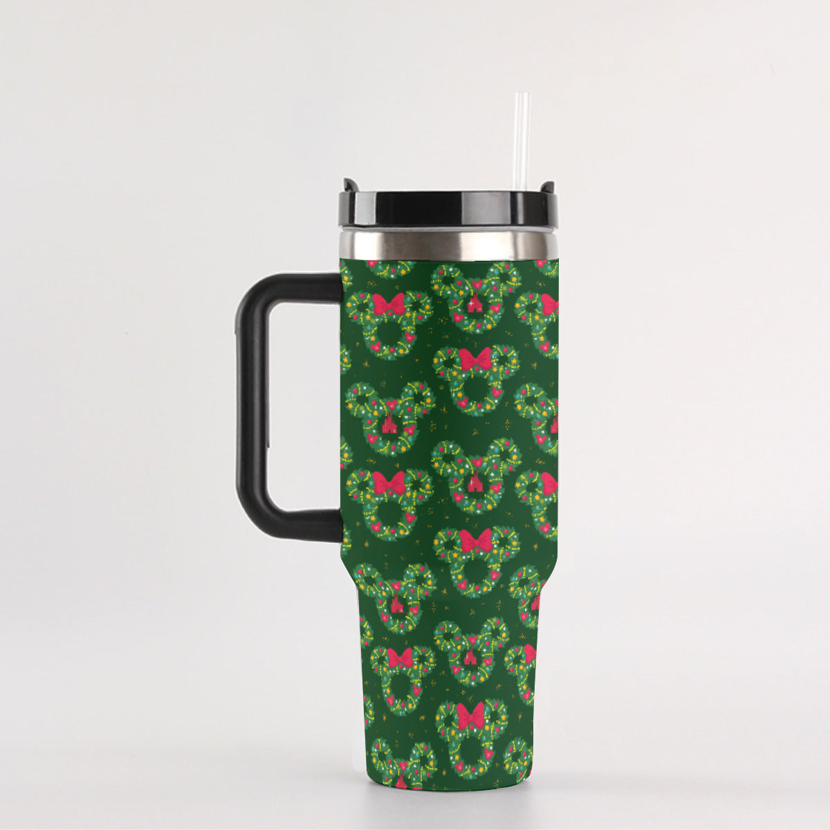 Christmas Wreaths 40 oz Tumbler With Handle