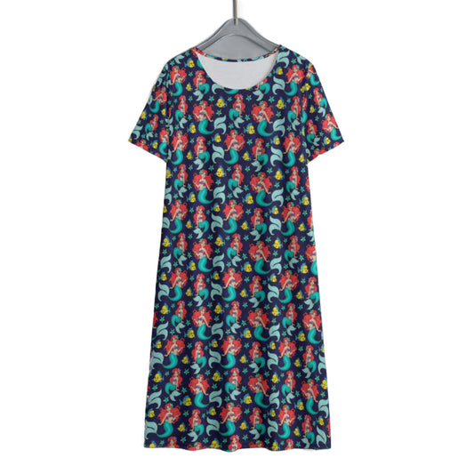 I Want To Be Where The People Are Women's Swing Dress With Short Sleeve