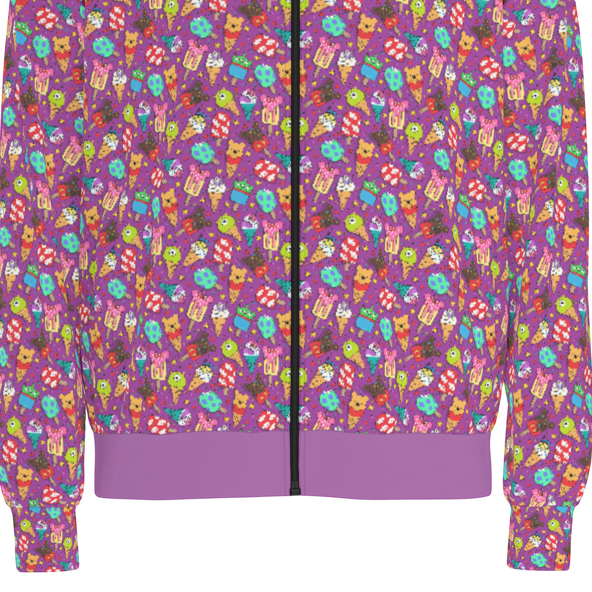 Ice Cream Unisex Stand Collar Jacket