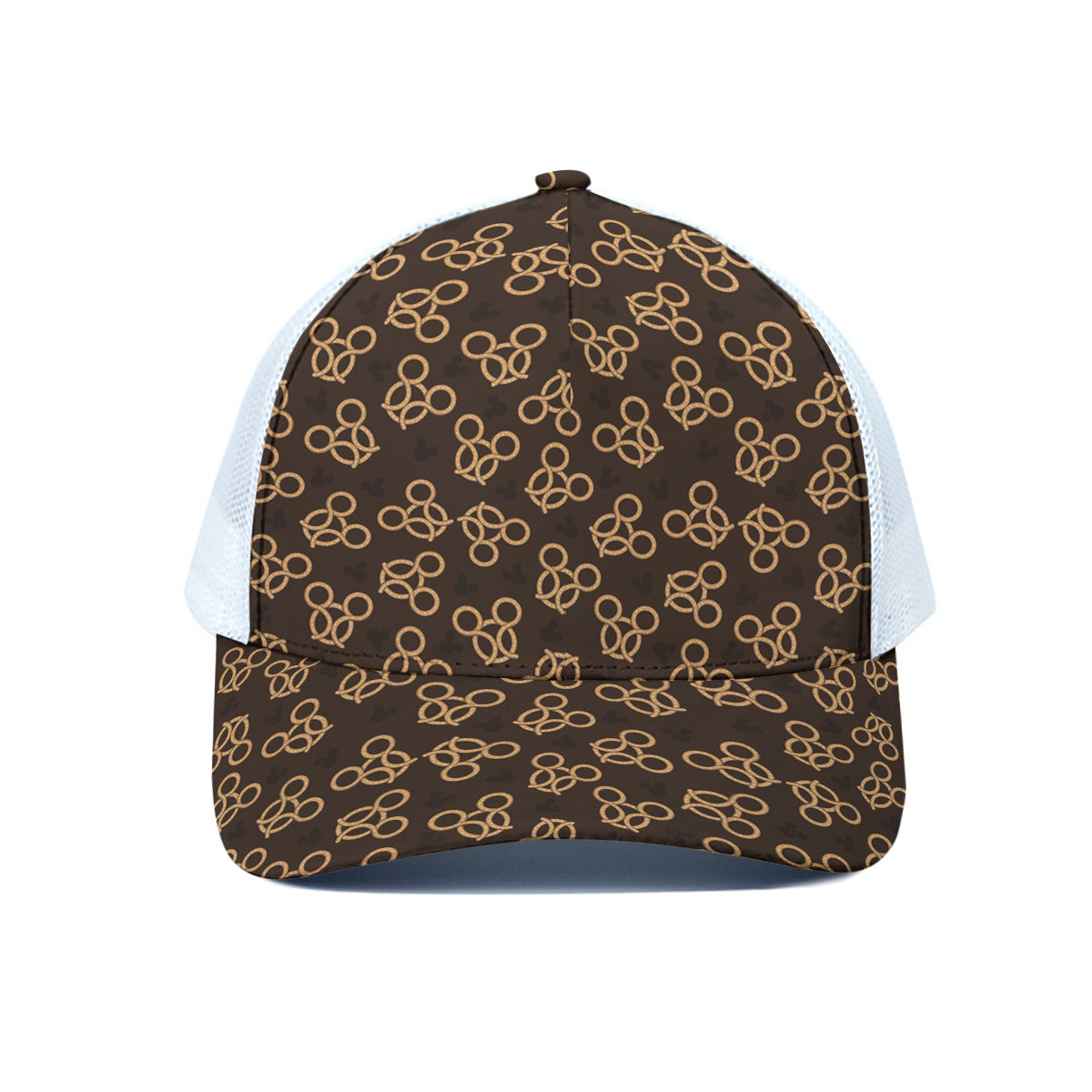 Pretzels Unisex Trucker Hat With White Half Mesh