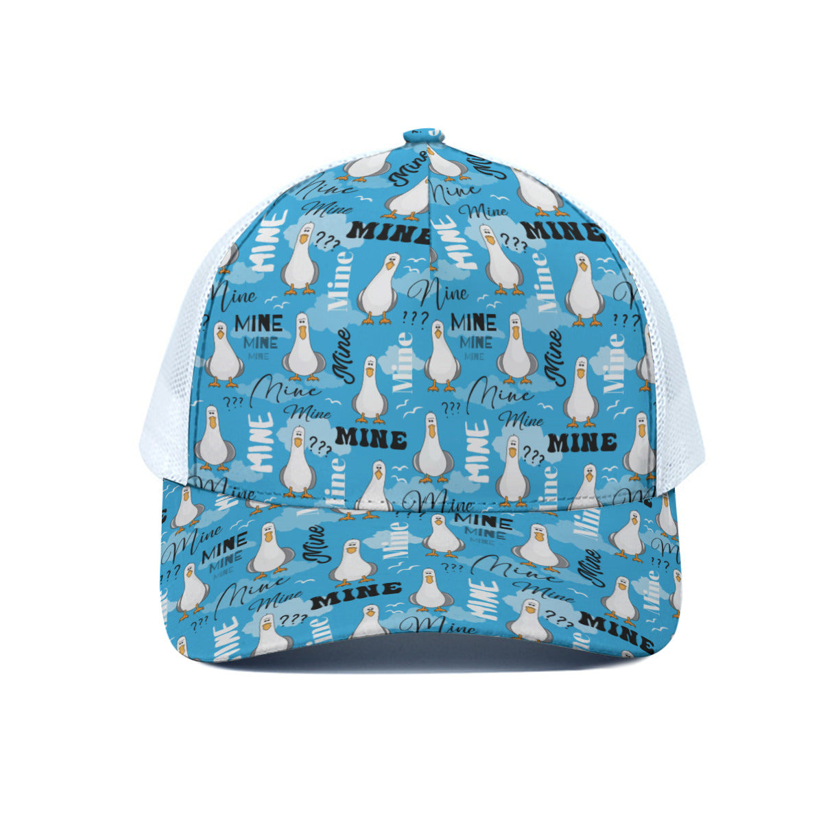 Mine Mine Mine Unisex Trucker Hat With White Half Mesh