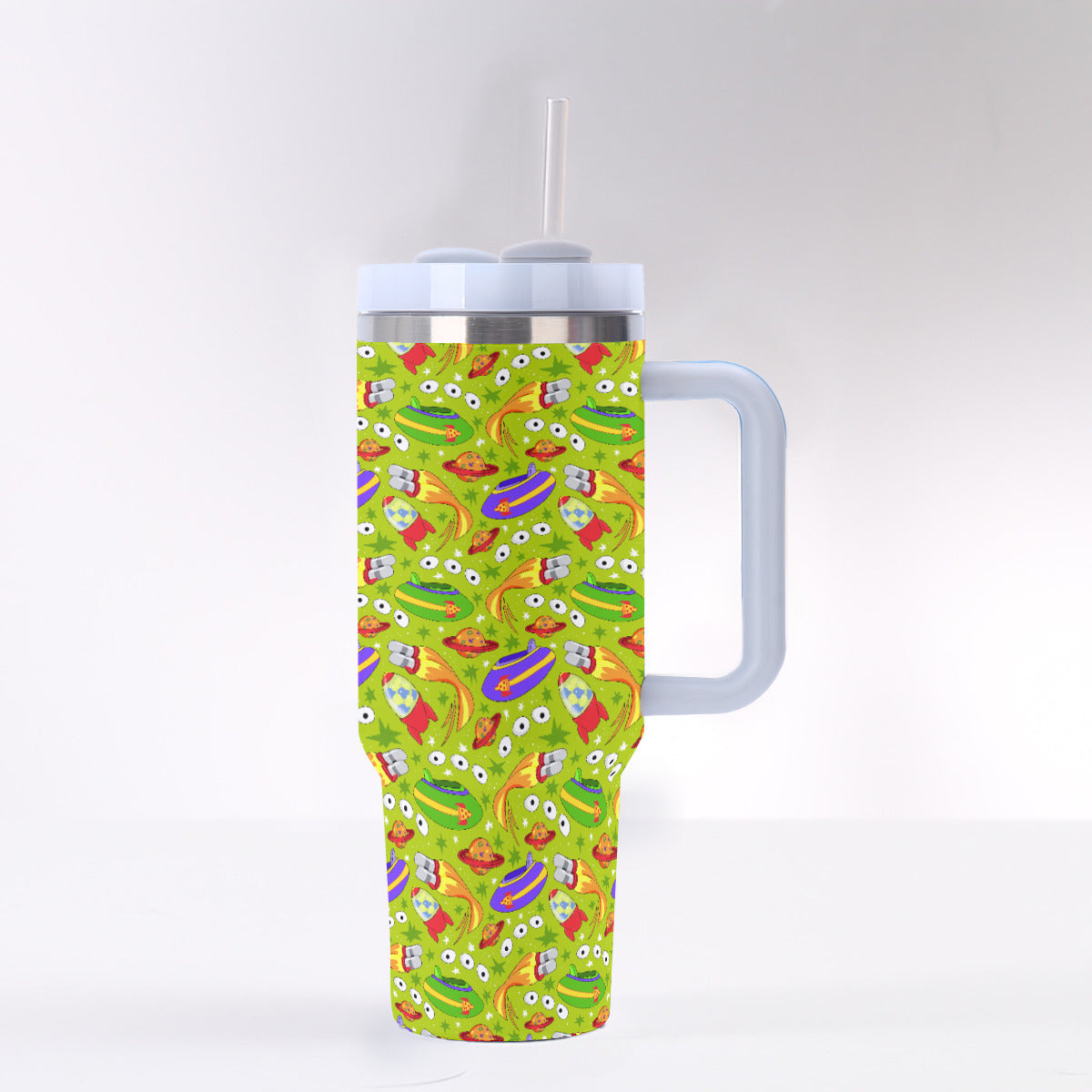 Aliens 40 oz Tumbler With Handle