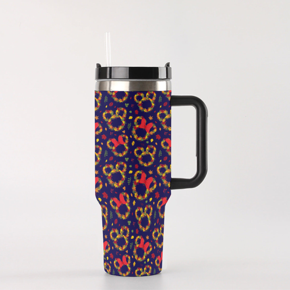 Fall Leaves 40 oz Tumbler With Handle