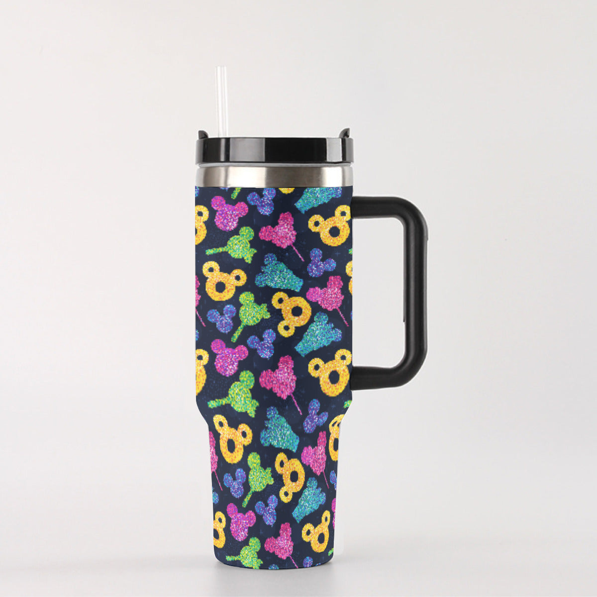 Glitter Park Snacks 40 oz Tumbler With Handle