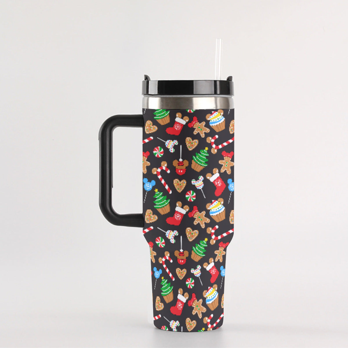 Christmas Snacks 40 oz Tumbler With Handle