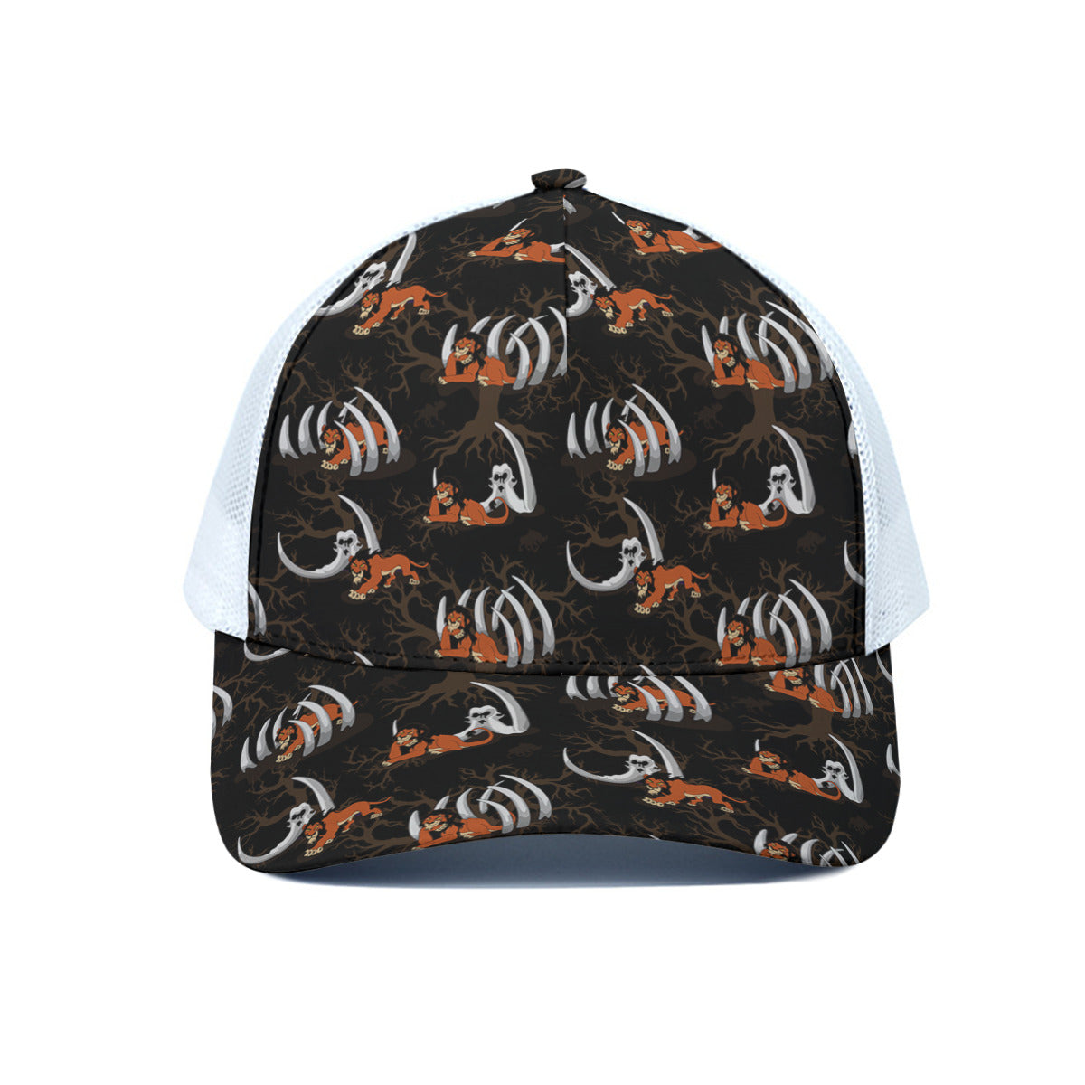 Scar Unisex Trucker Hat With White Half Mesh