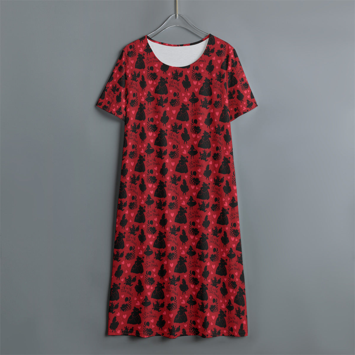 Off With Their Heads Women's Swing Dress With Short Sleeve