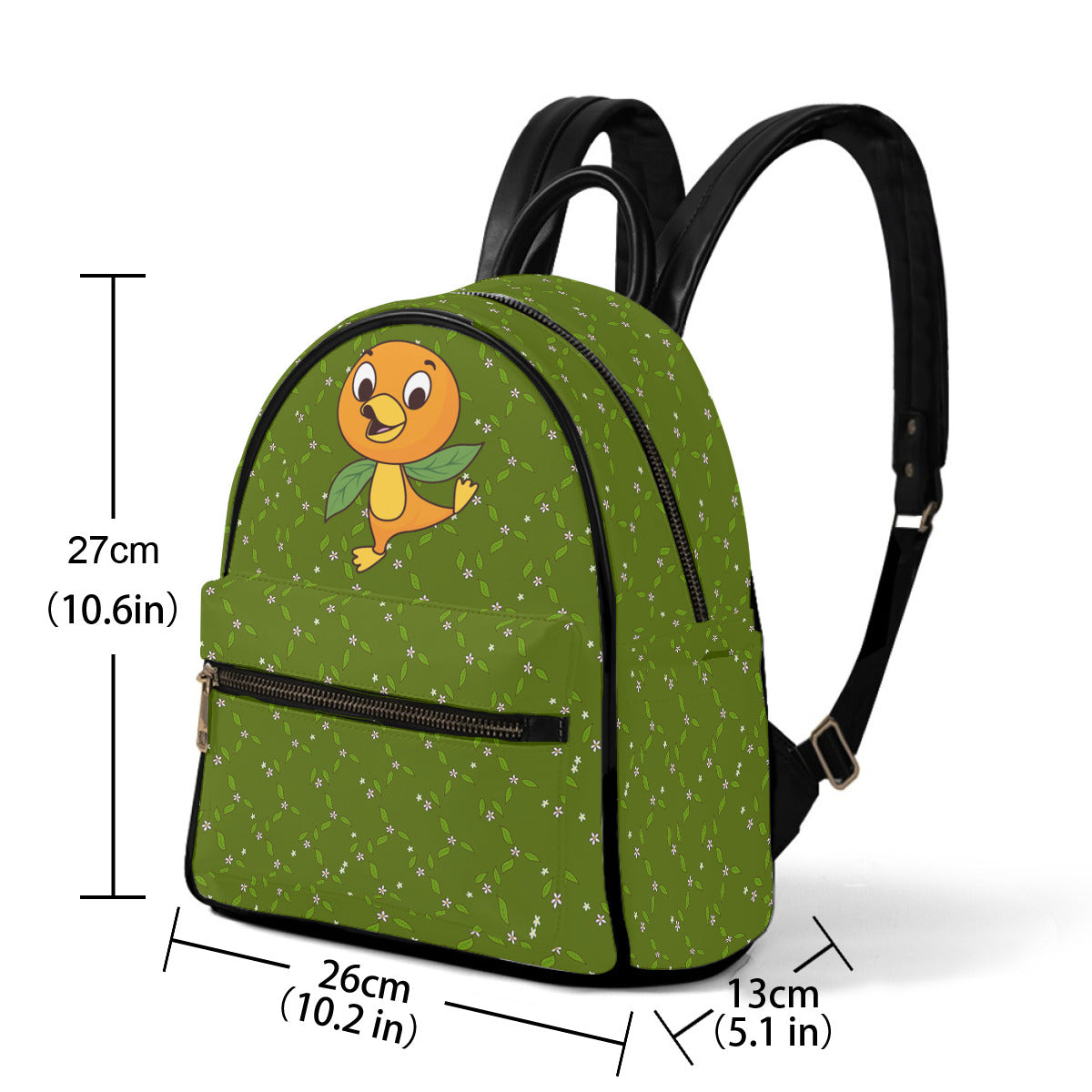 Orange Bird Mini Backpack
