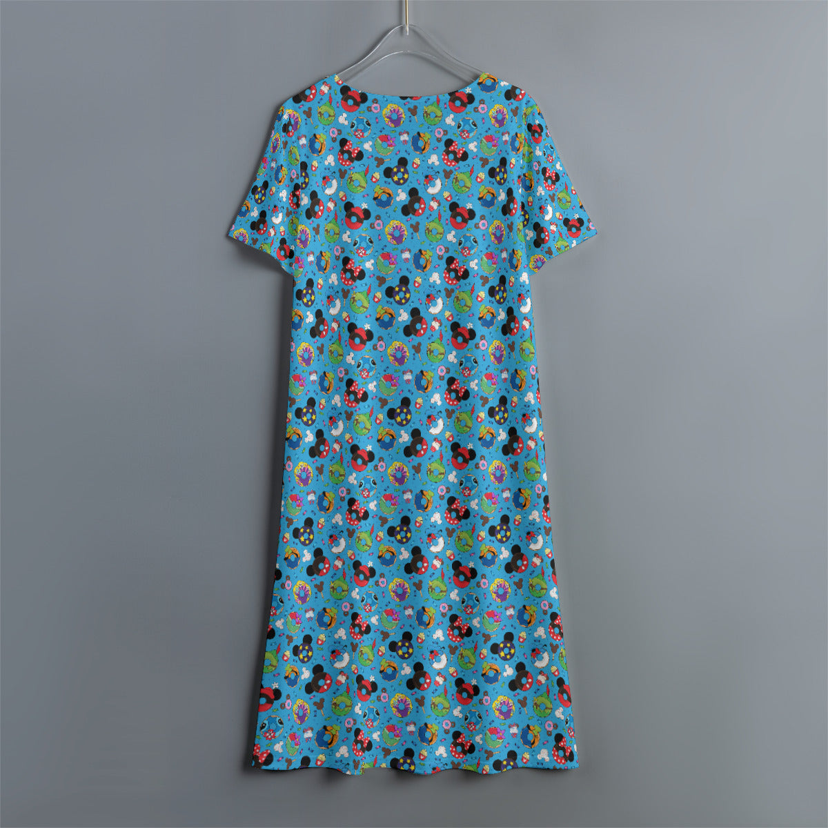 Character Donuts Women's Swing Dress With Short Sleeve