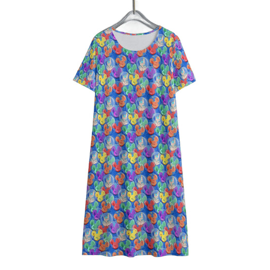 Balloon Collector Women's Swing Dress With Short Sleeve