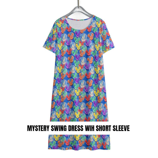 Mystery Women's Swing Dress With Short Sleeve