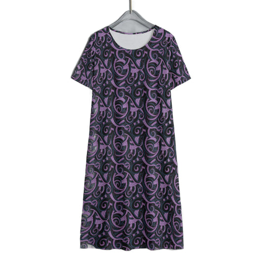 Ursula Tentacles Women's Swing Dress With Short Sleeve