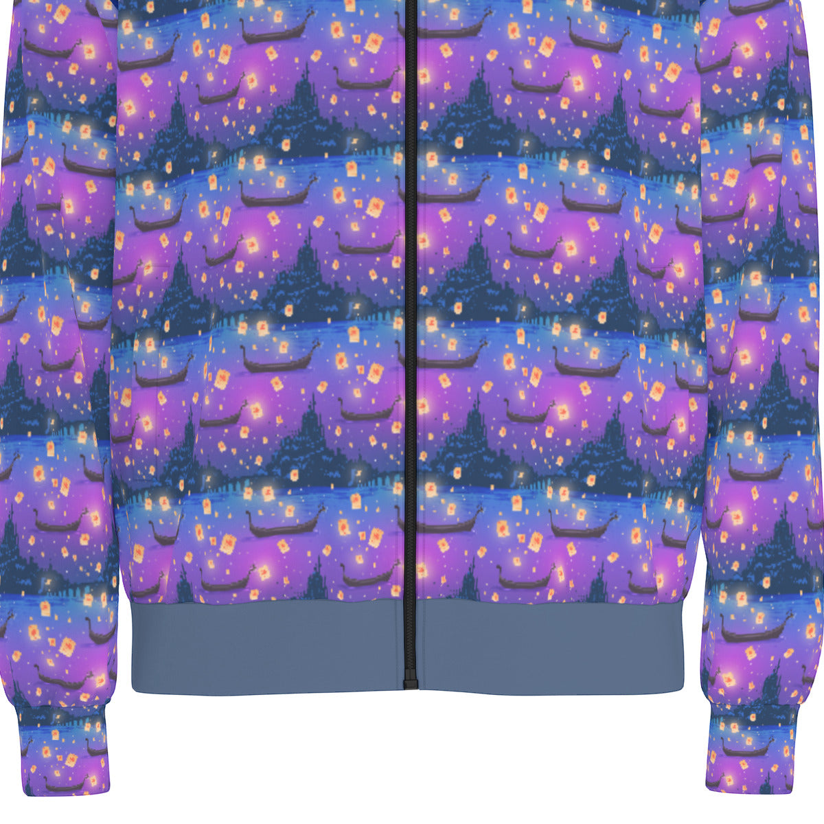 Floating Lanterns Unisex Stand Collar Jacket