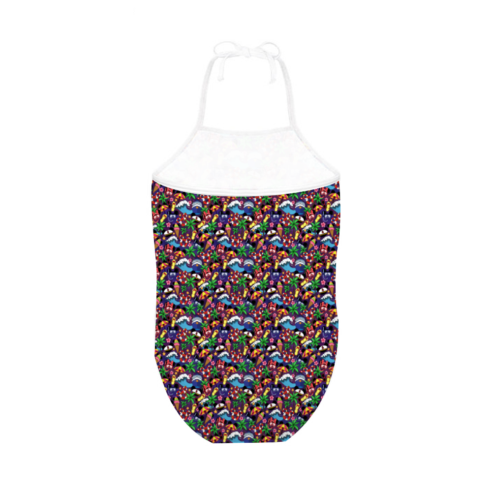 Mickey And Minnie Cruise Girl's Halter One Piece Swimsuit