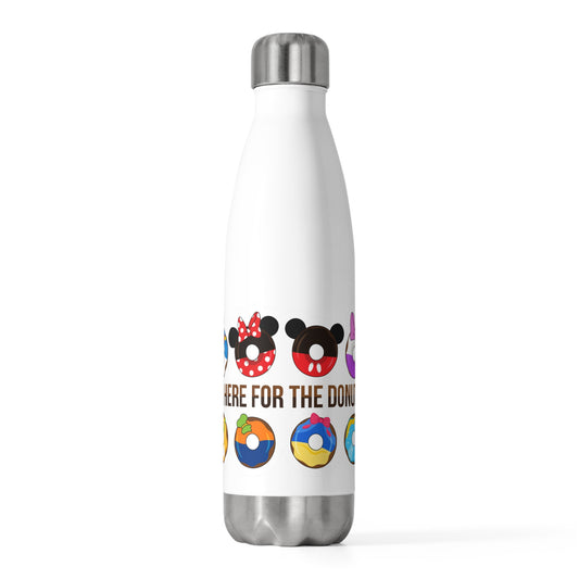 Here For The Donuts 20oz Insulated Bottle
