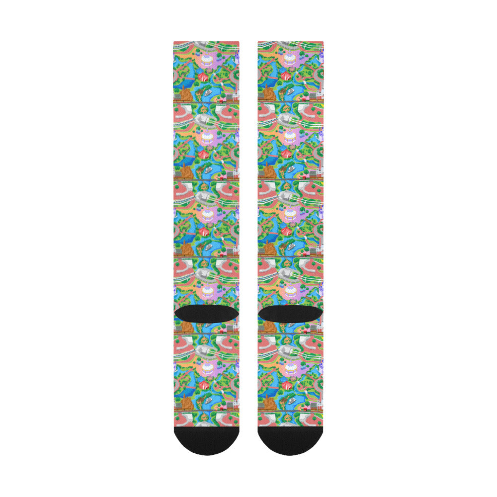 Park Map Over-The-Calf Socks