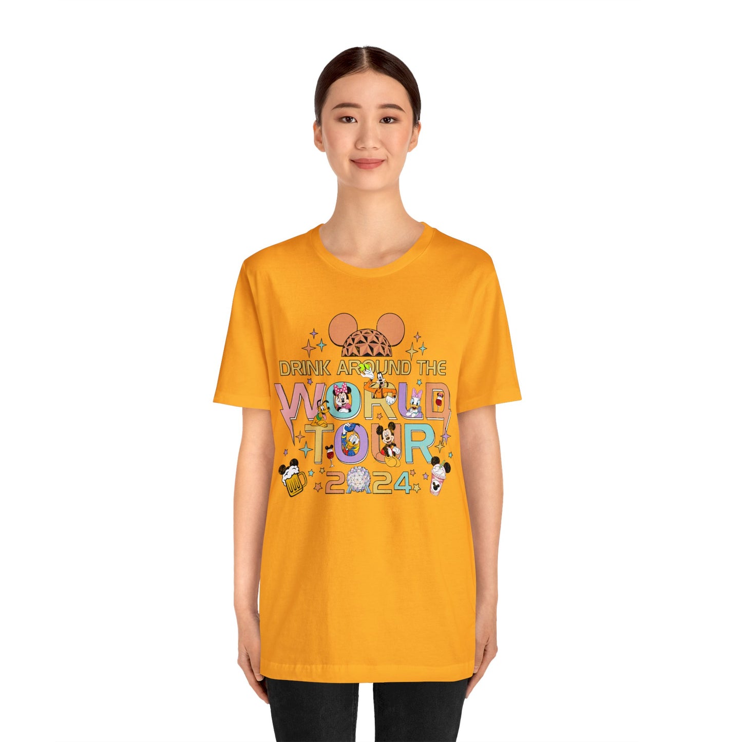 Drink Around The World Unisex Graphic Tee - Multiple Colors