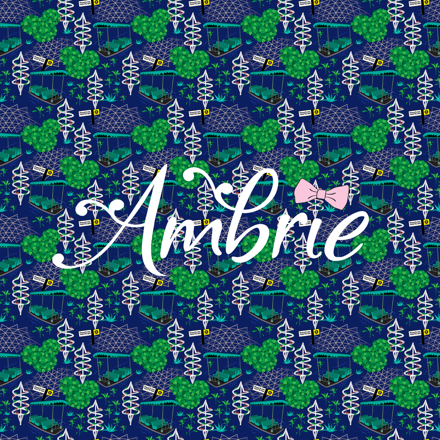 Living With The Land Seamless Pattern, Magical Cartoon Seamless pattern, Fabric Sublimation