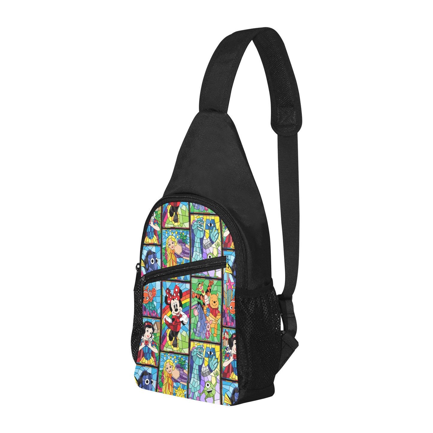 Stained Glass Characters Chest Bag