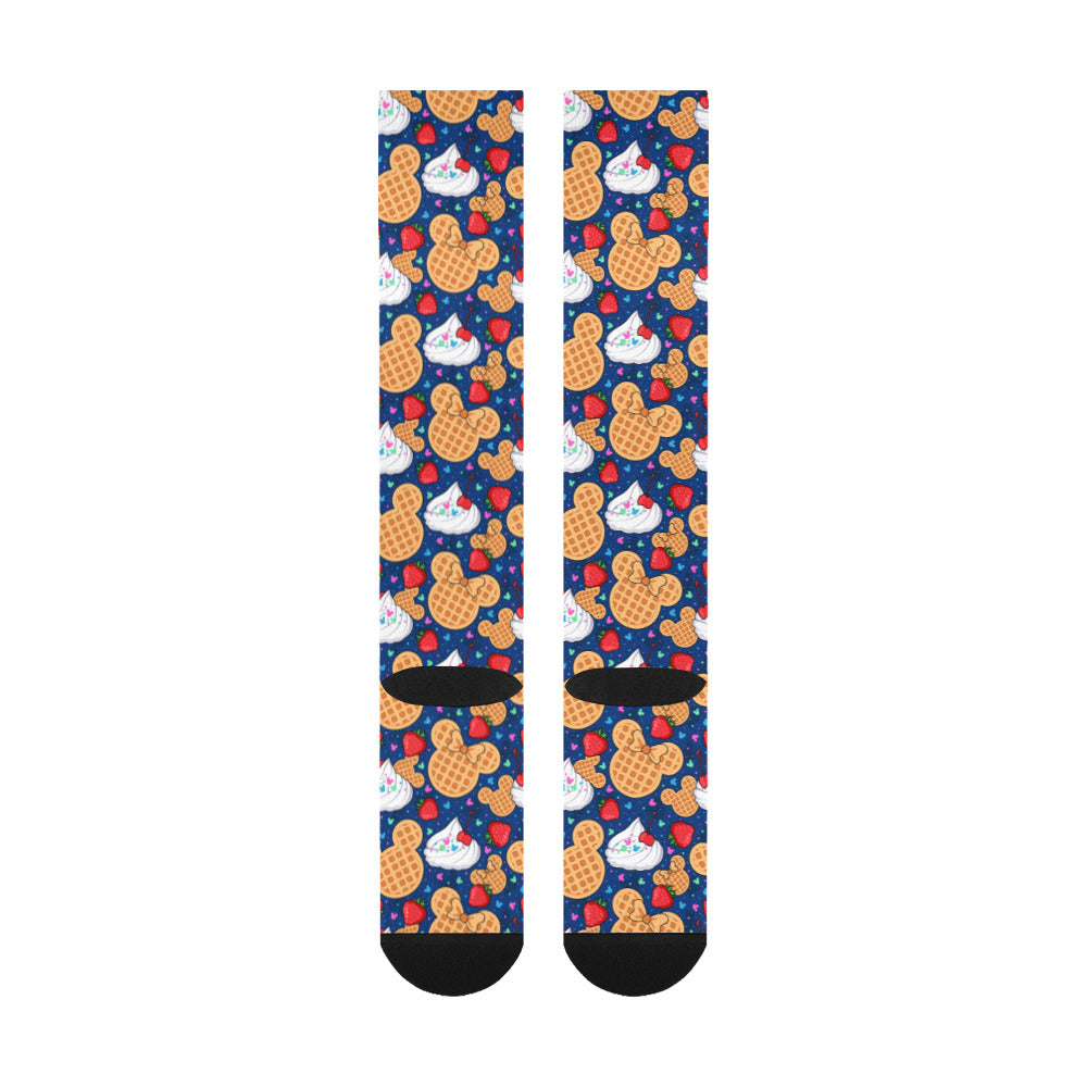 Waffles Over-The-Calf Socks