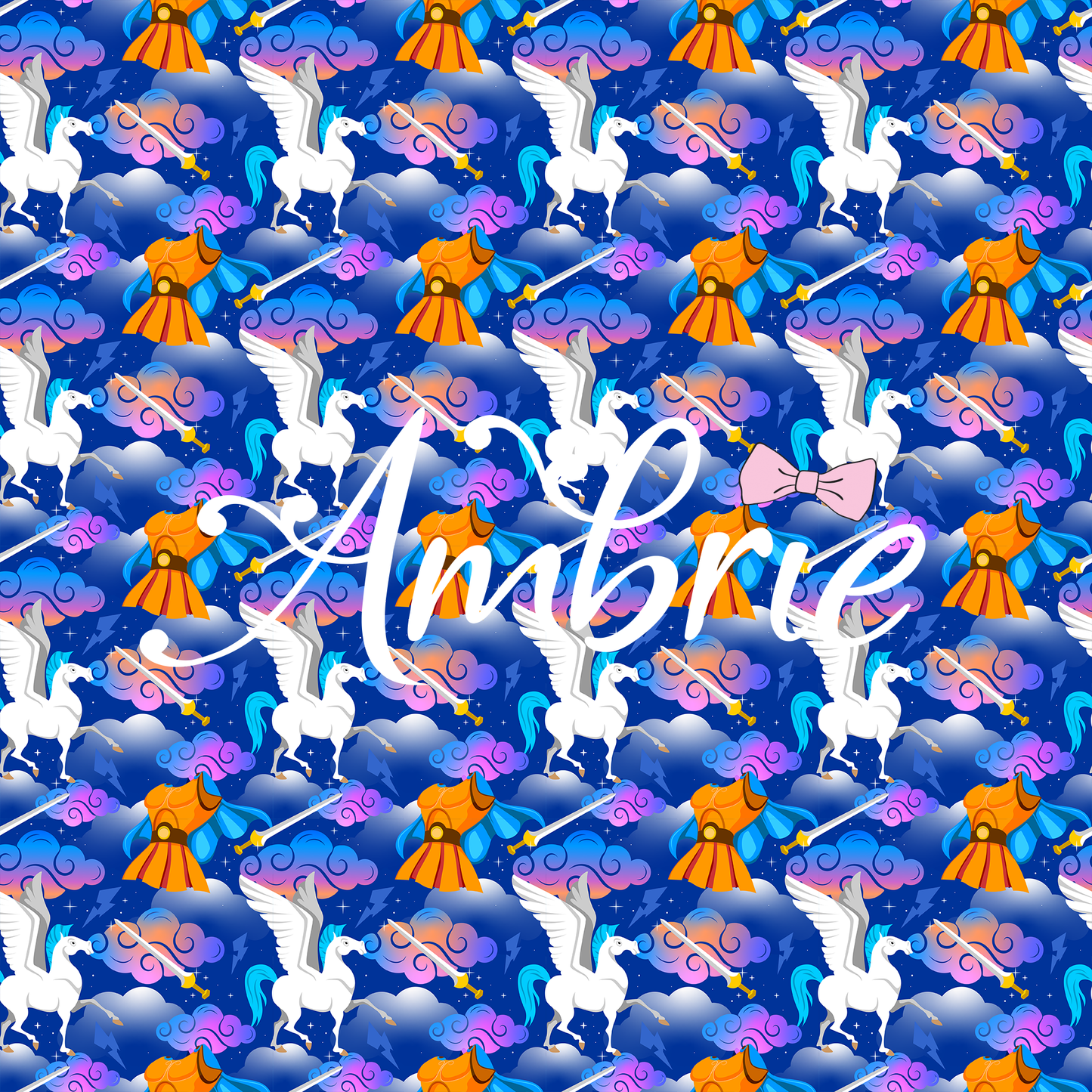 Hercules Seamless Pattern, Magical Cartoon Seamless pattern, Fabric Sublimation