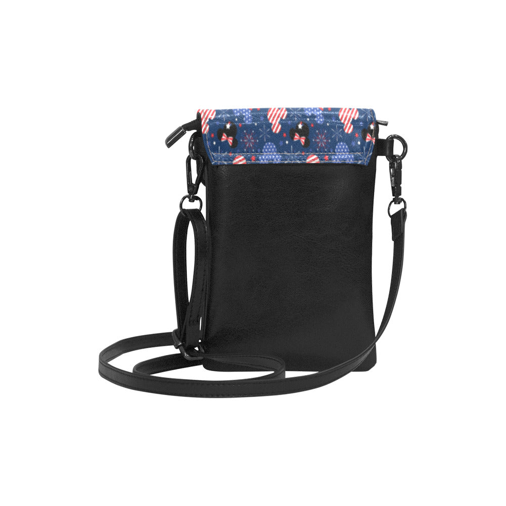 Patriotic Mickey Small Cell Phone Purse