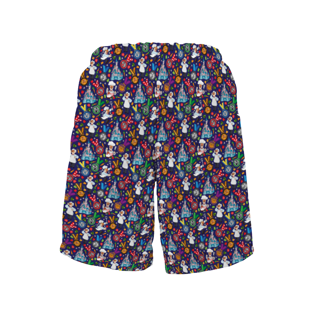 Muppets Chef Wine And Dine Race Men's Swim Trunks Swimsuit