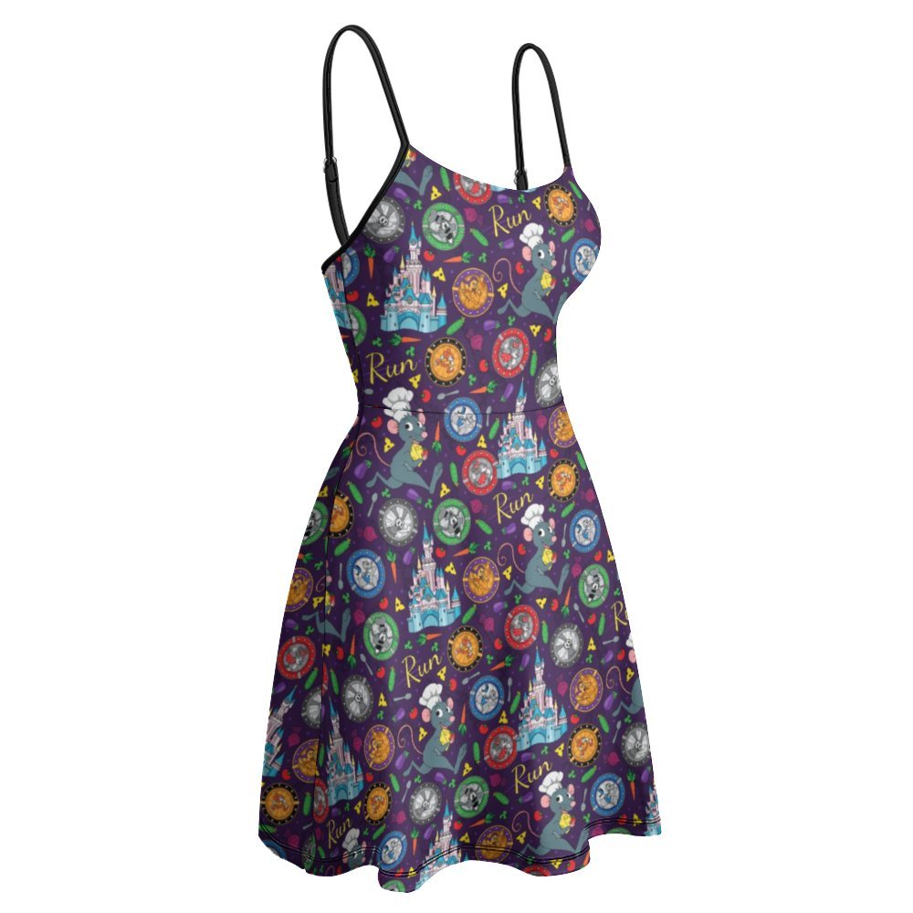 Ratatouille Wine And Dine Race Women's Sling Short Dress