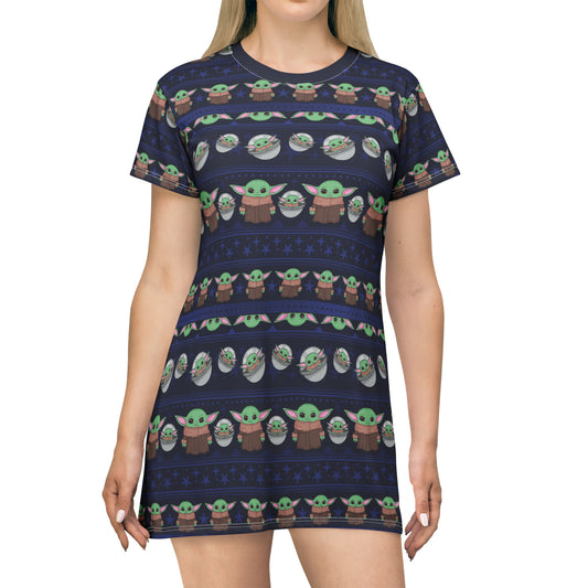 The Child Line All Over Print T-Shirt Dress
