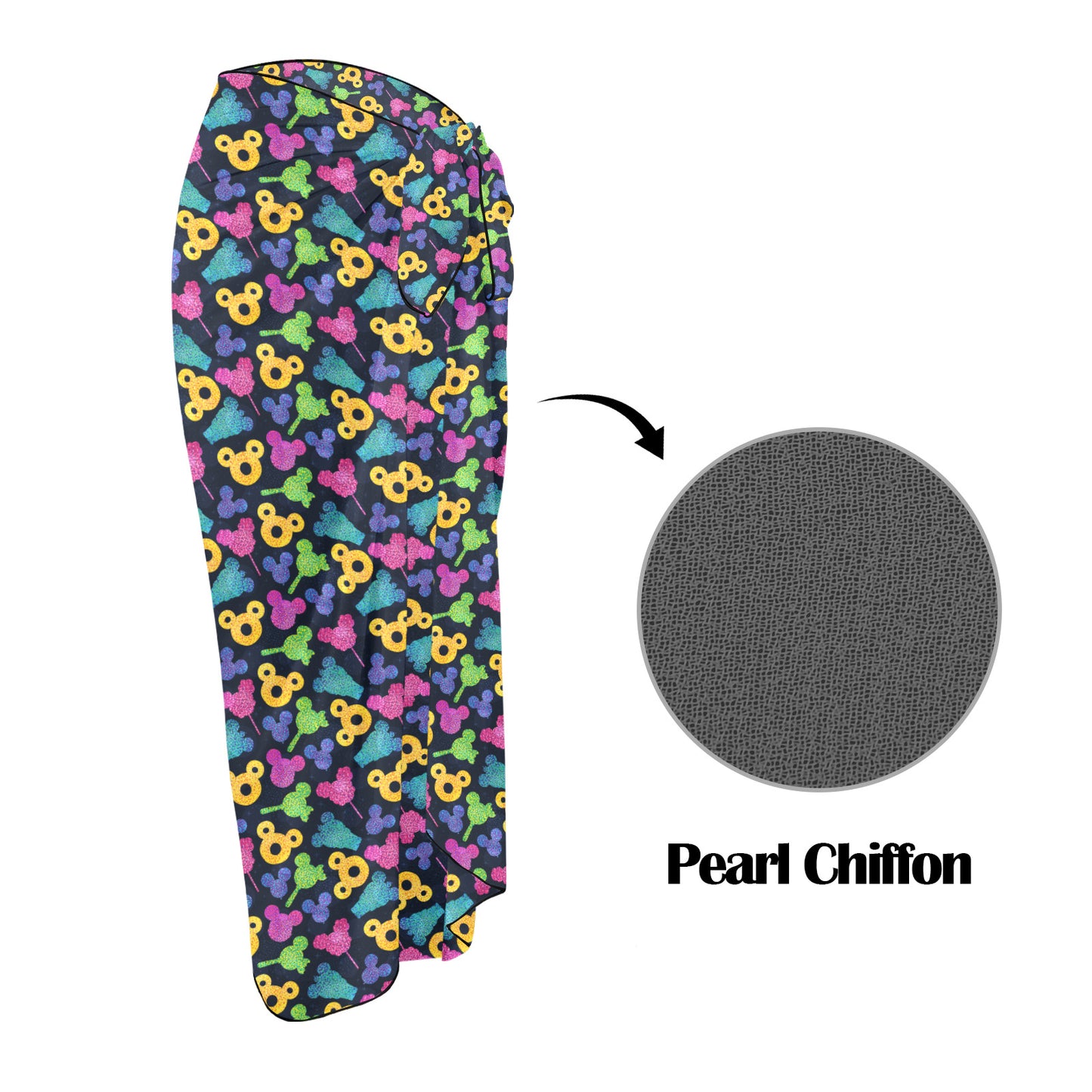 Glitter Park Snacks Long Beach Sarong Wrap